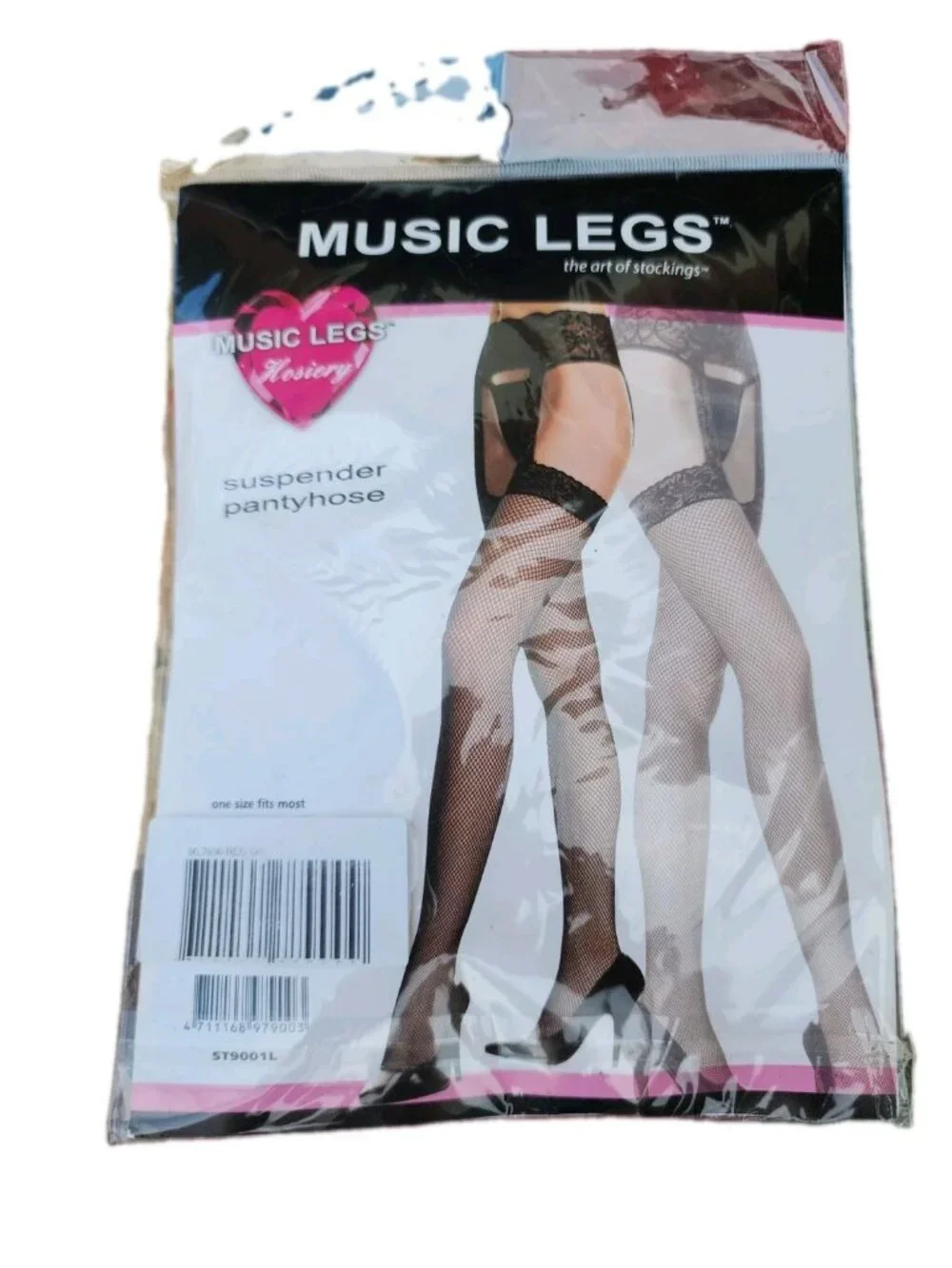 Music Legs Hosiery OnePiece Garter Belt Red Fishnet Stockings Suspender Pantyhos